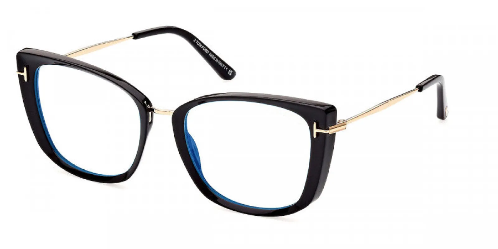 Tom Ford Women's T-Logo 53mm Shiny Black Opticals FT5816-B-001-53 sold by Ruumur