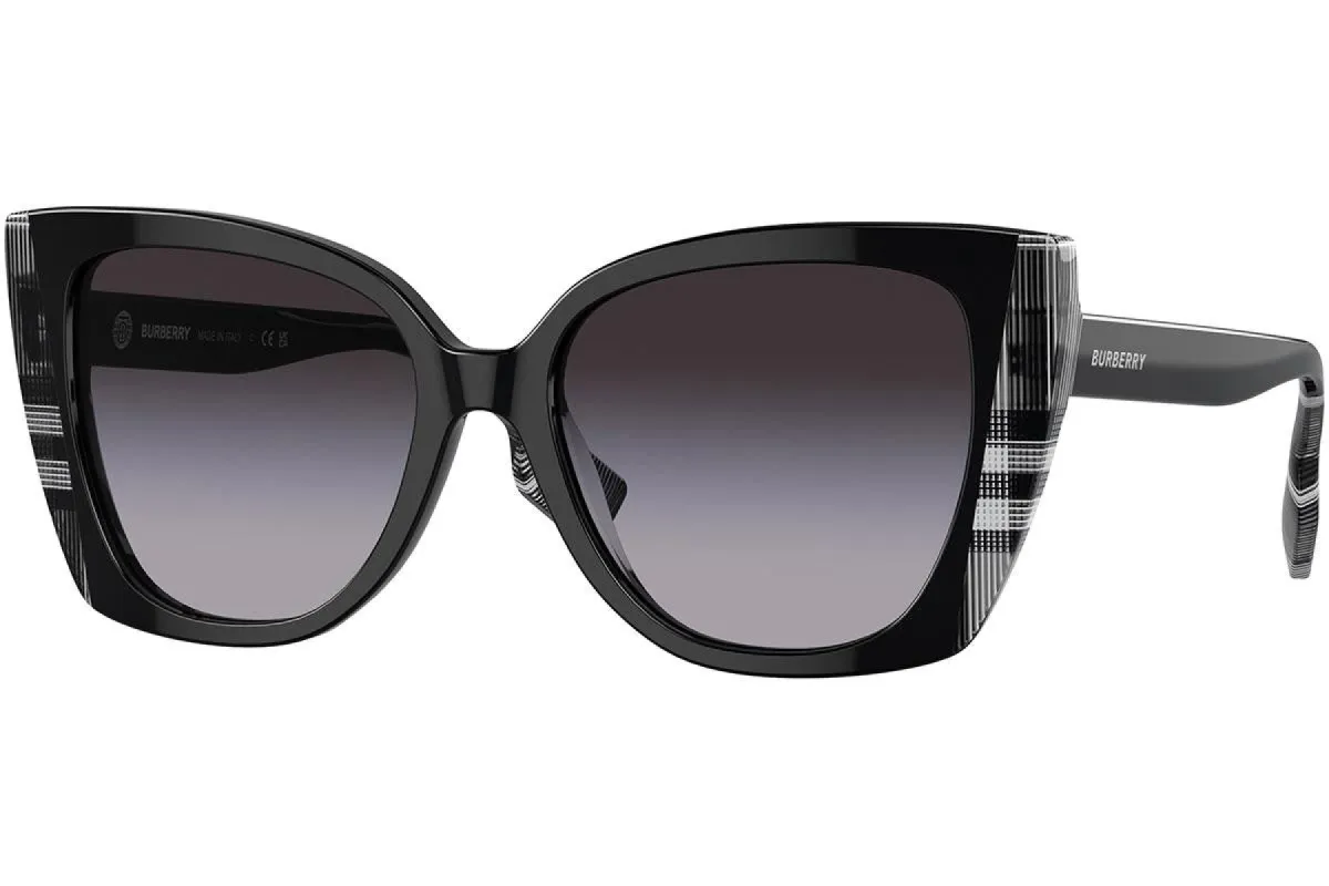 Burberry Women's Meryl 54mm White and Black Checker Sunglasses BE4393F-405181-54 sold by Ruumur