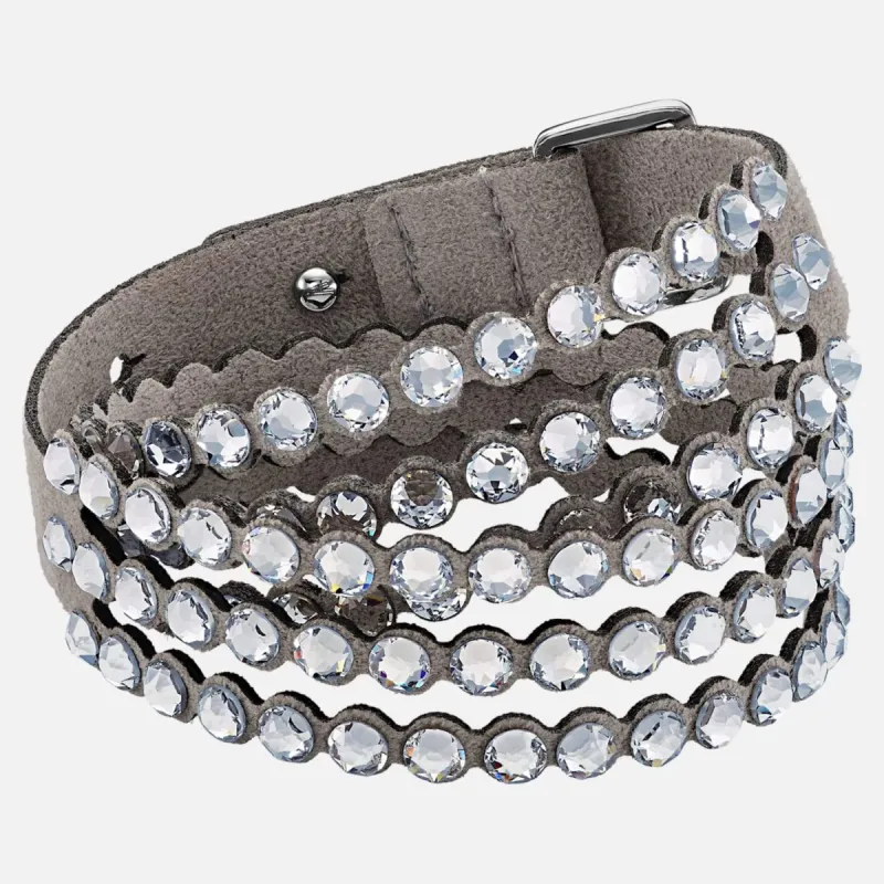Swarovski Power Women's White Crystal Alcantara Fabric Bracelet 5511698 sold by Ruumur