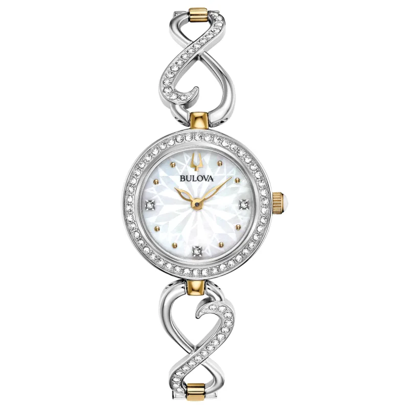Bulova Women's Gift Set 24mm Quartz Watch Gift Set with Necklace 98X120 sold by Ruumur
