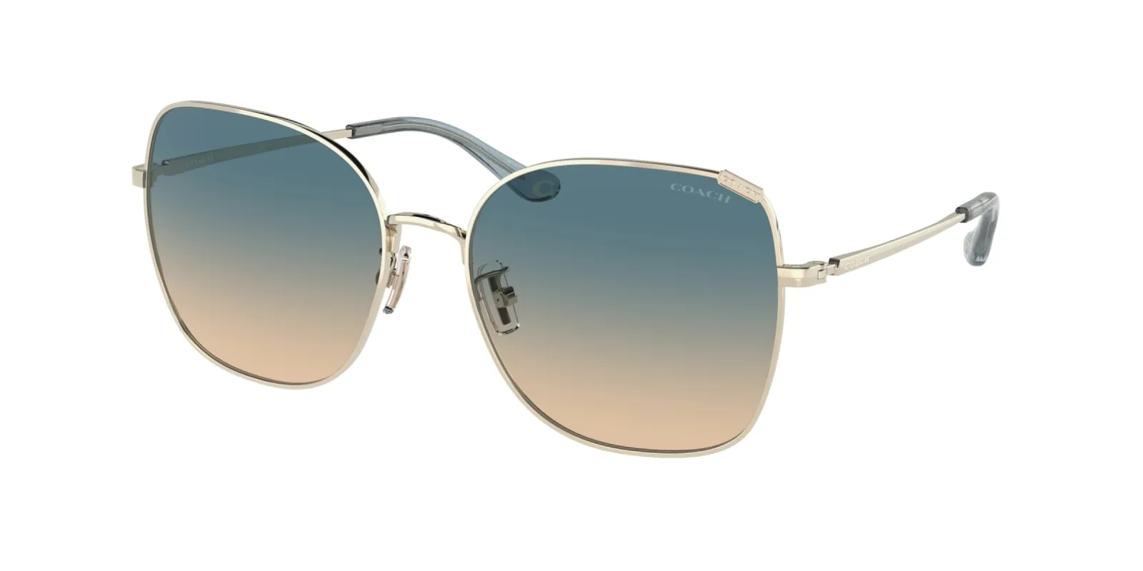 Coach Women's 57mm Shiny Light Gold Sunglasses HC7133-900579 sold by Ruumur