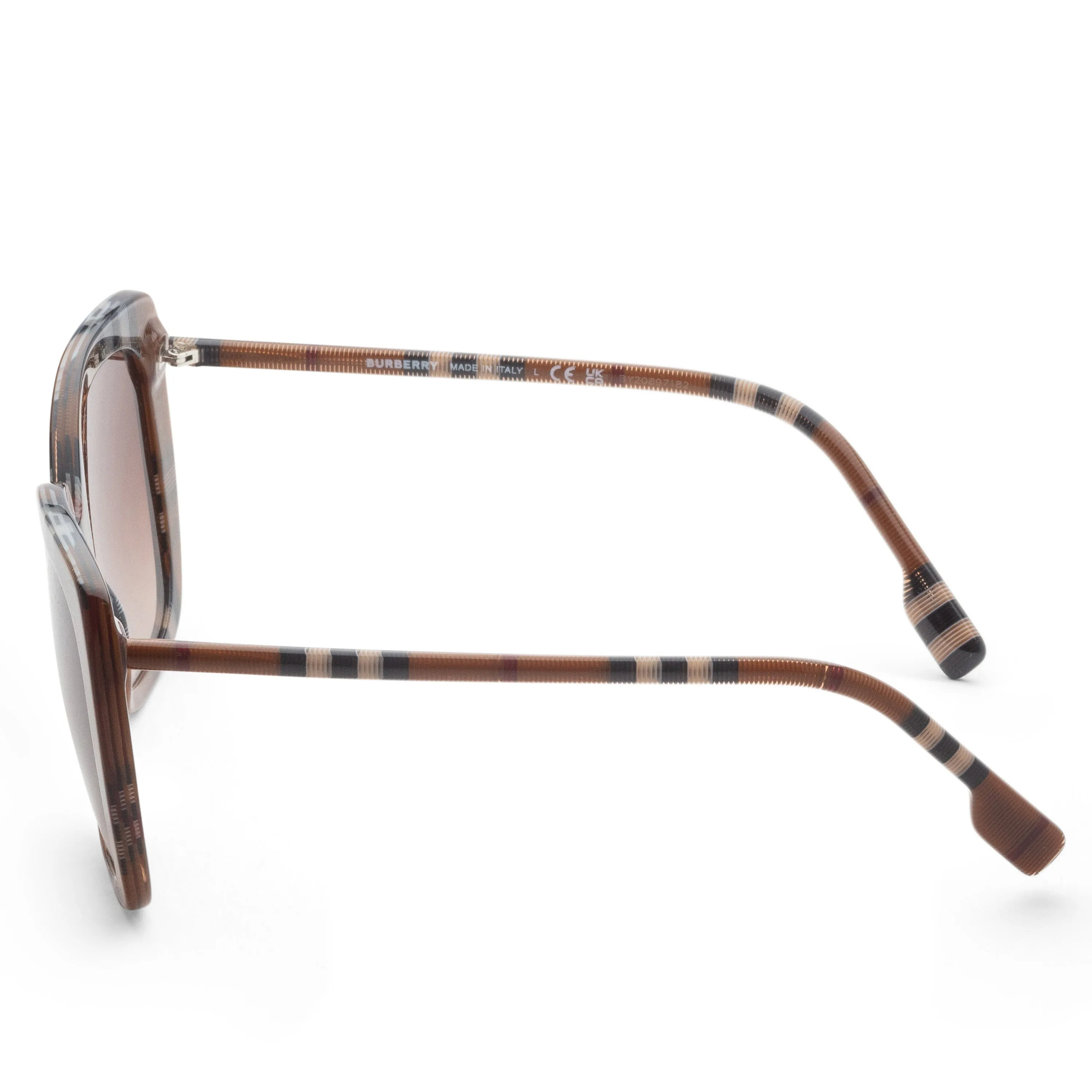 Burberry Women's 54mm Checkered Brown Sunglasses BE4323-400513 sold by Ruumur product image thumbnail 2