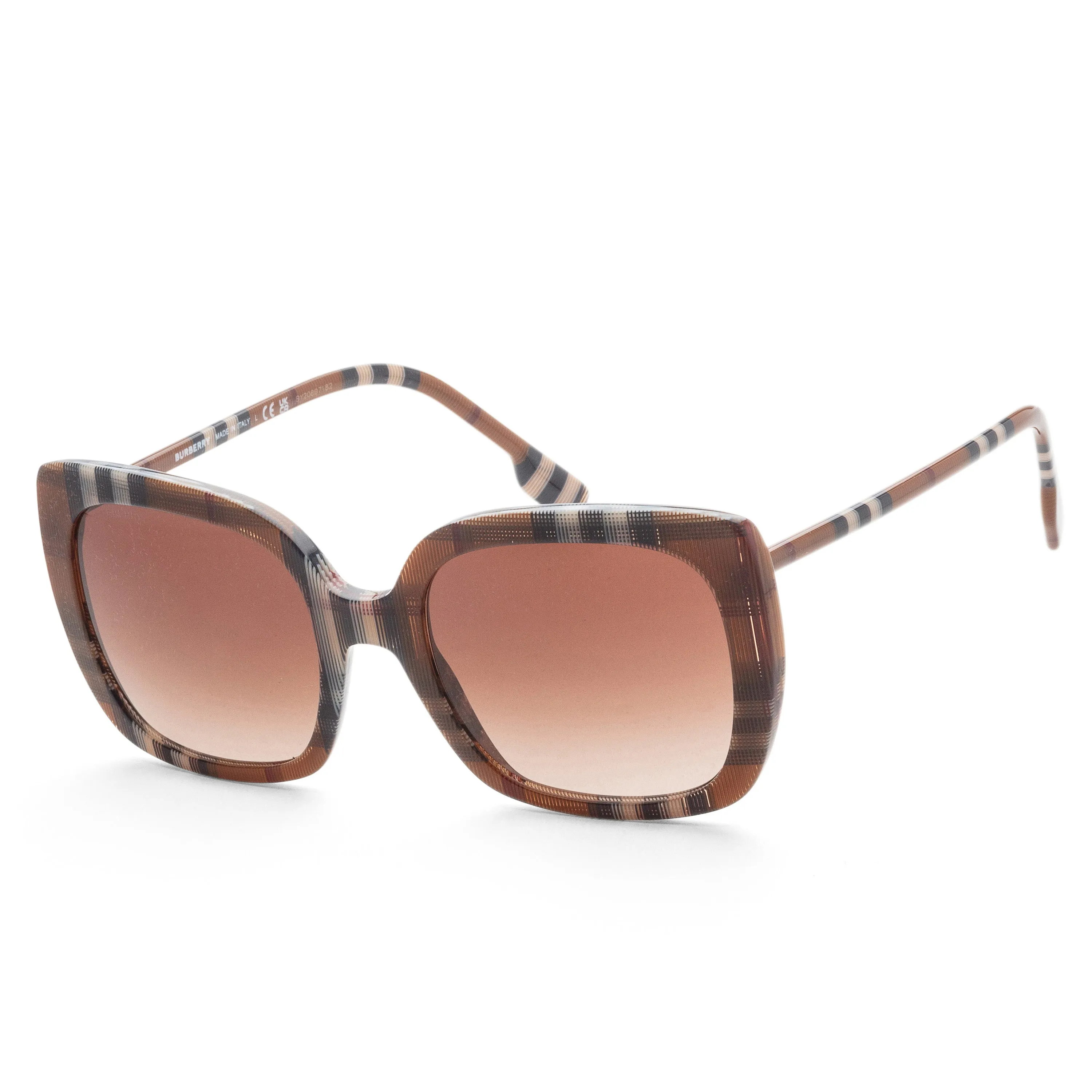 Burberry Women's 54mm Checkered Brown Sunglasses BE4323-400513 sold by Ruumur