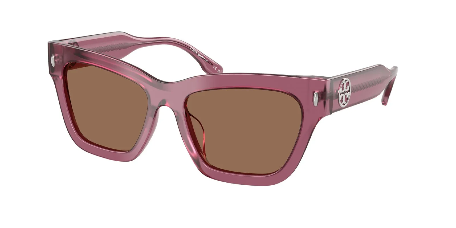 Tory Burch Women's 54mm Berry Transparent Sunglasses TY7208U-317973-54 made by Ruumur