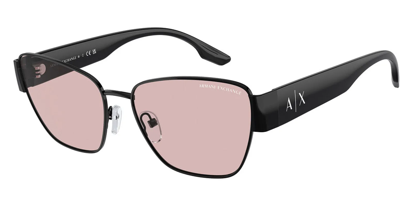 Armani Exchange Women's 56mm Shiny Black Sunglasses AX2051S-6000-5-56 sold by Ruumur