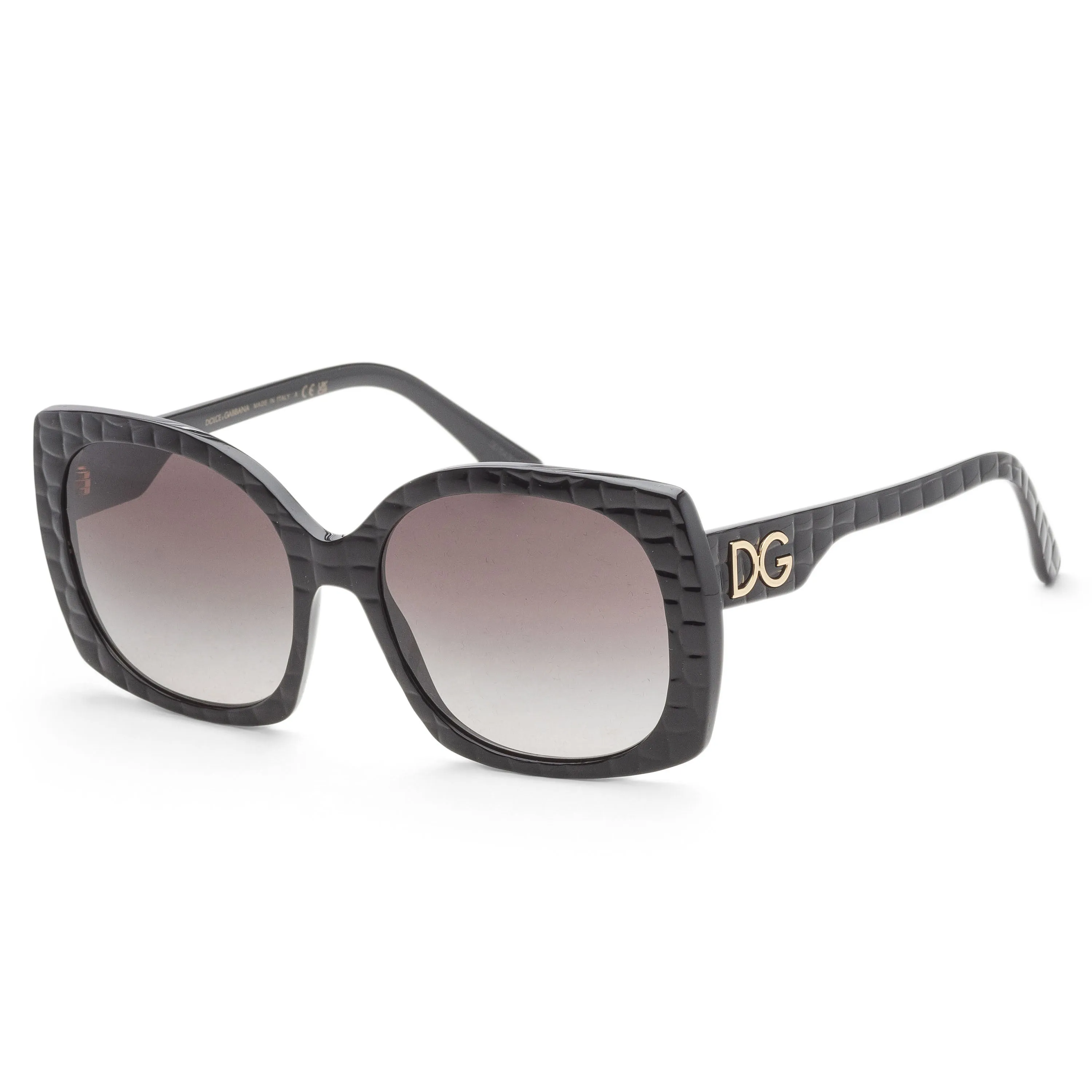 Dolce & Gabbana Women's 58mm Black Texture Cocco Sunglasses DG4385-32888G-58 sold by Ruumur
