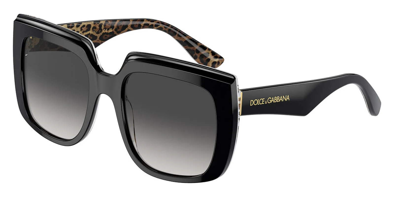 Dolce & Gabbana Women's 54mm Black On Leo Brown Sunglasses DG4414-32998G-54 sold by Ruumur