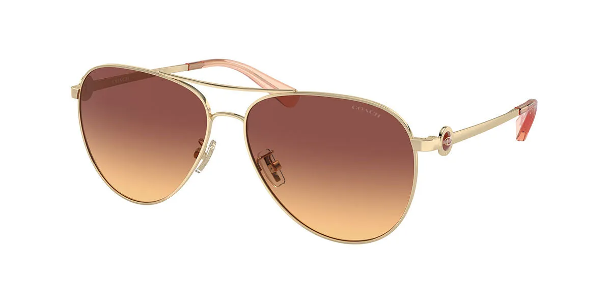 Coach Women's 58mm Shiny Light Gold Sunglasses HC7128-900578-58 sold by Ruumur