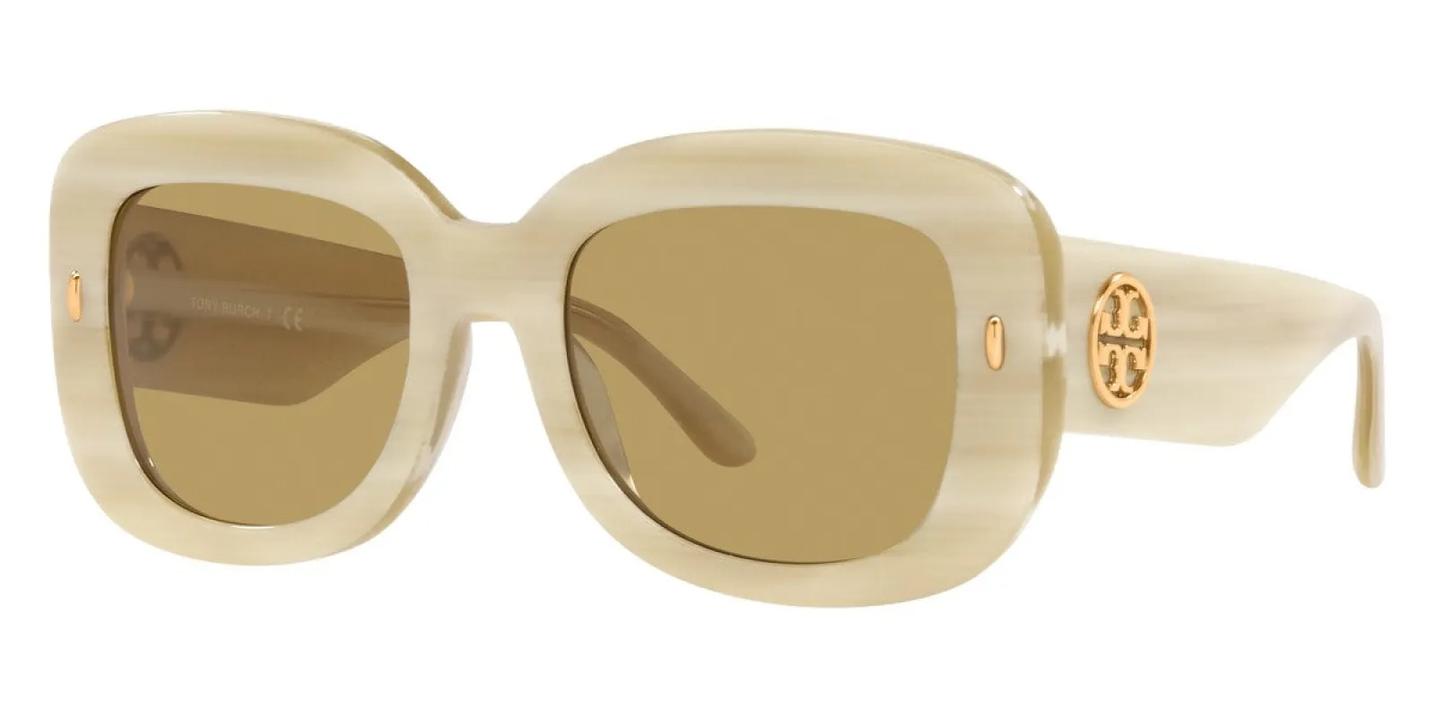 Tory Burch Women's 51mm Ivory Horn Sunglasses TY7170U-189073 sold by Ruumur