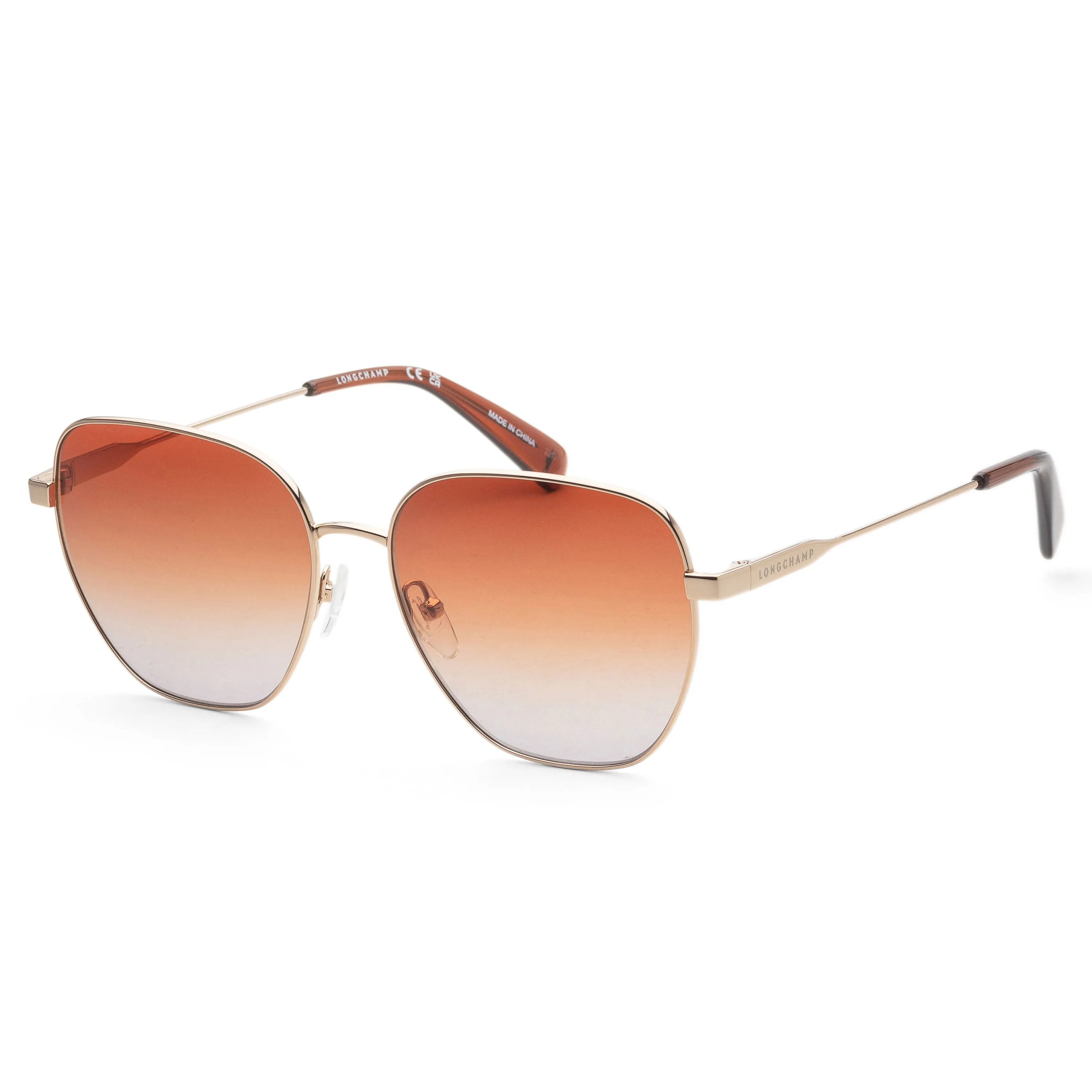 Longchamp Women's 57 mm Rose Gold Sunglasses LO168S-707 sold by Ruumur