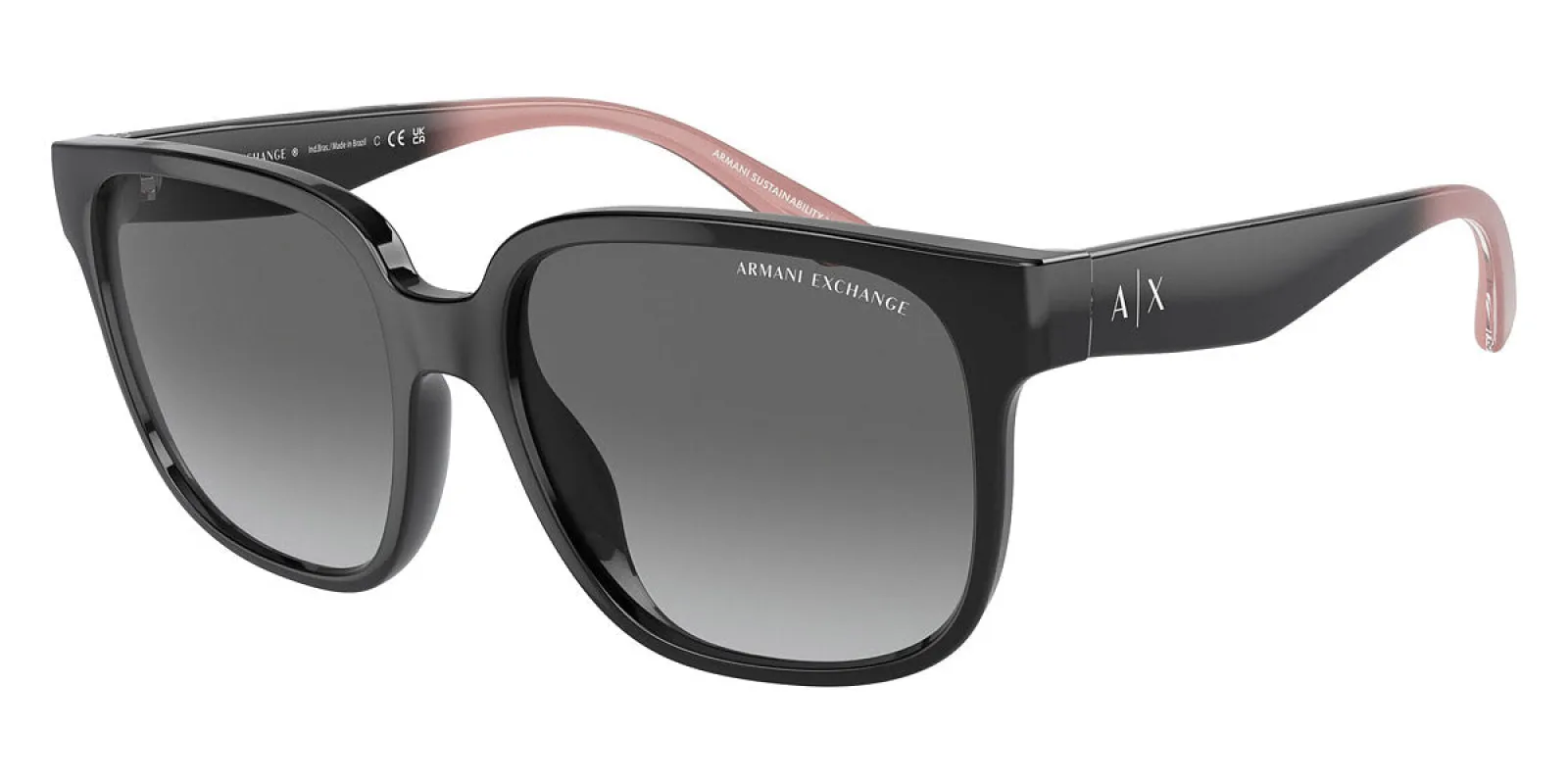 Armani Exchange Women's 56mm Shiny Black Sunglasses AX4136SU-821111-56 sold by Ruumur