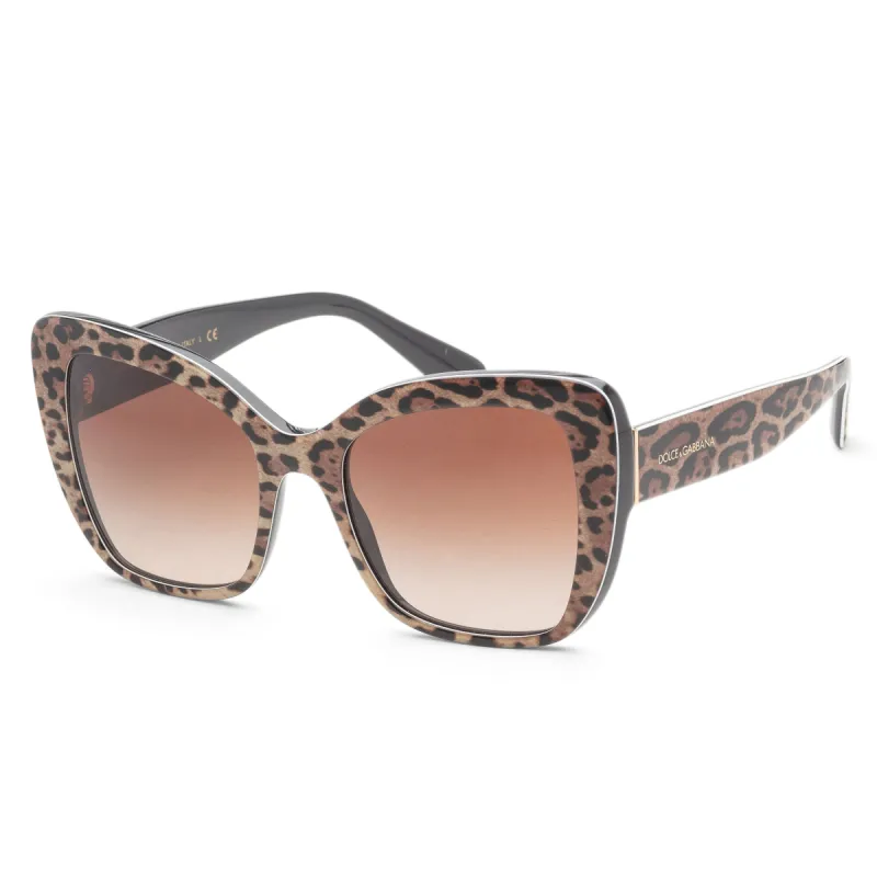 Dolce & Gabbana Women's 54mm Leo Brown On Black Sunglasses DG4348-316313-54 made by Ruumur
