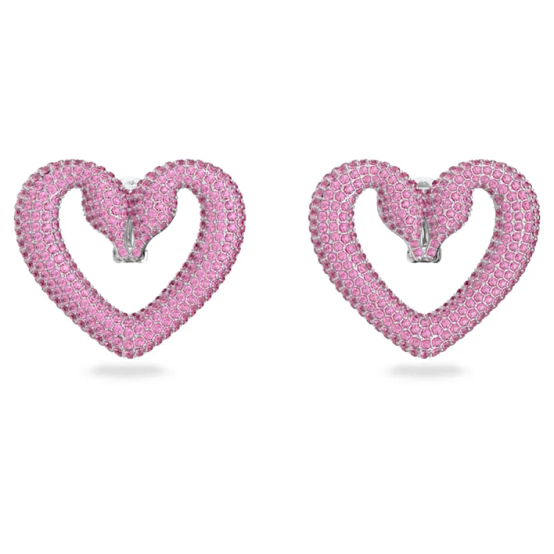 Swarovski Una Women's Pink Crystal Rhodium-Plated Earrings 5631171 sold by Ruumur