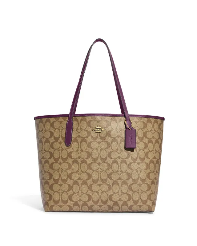 Coach Women's City Tote In Signature Canvas sold by Ruumur