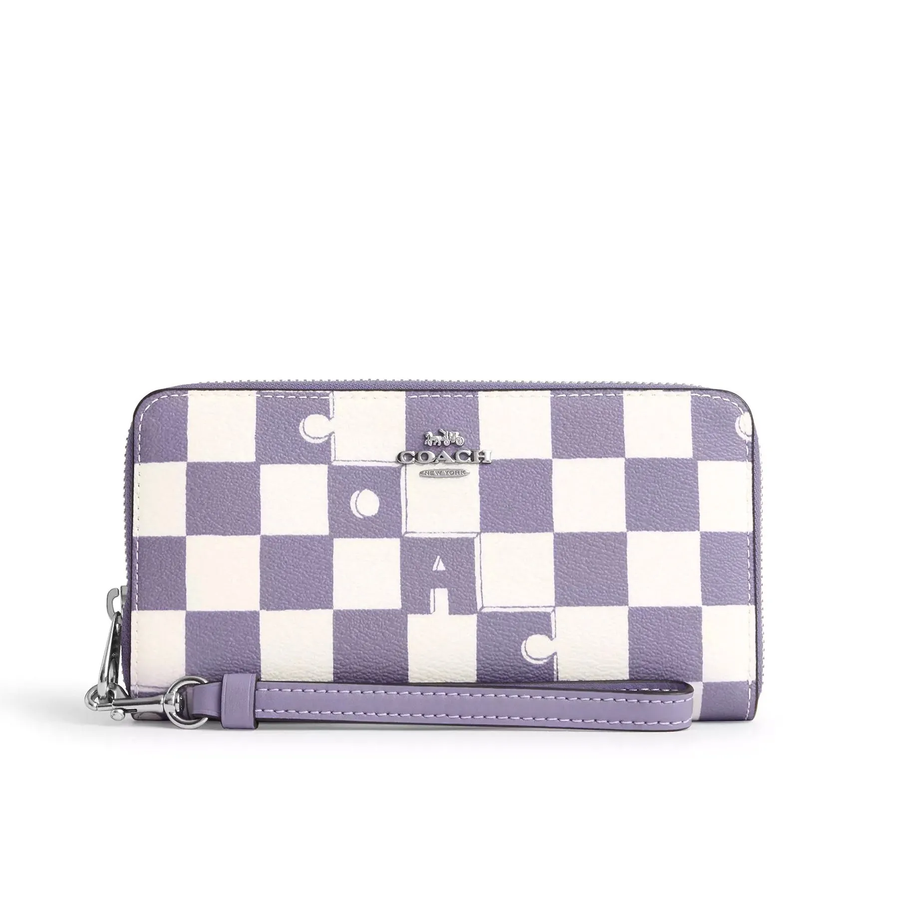 Coach Women's Long Zip Around Wallet With Checkerboard Print sold by Ruumur