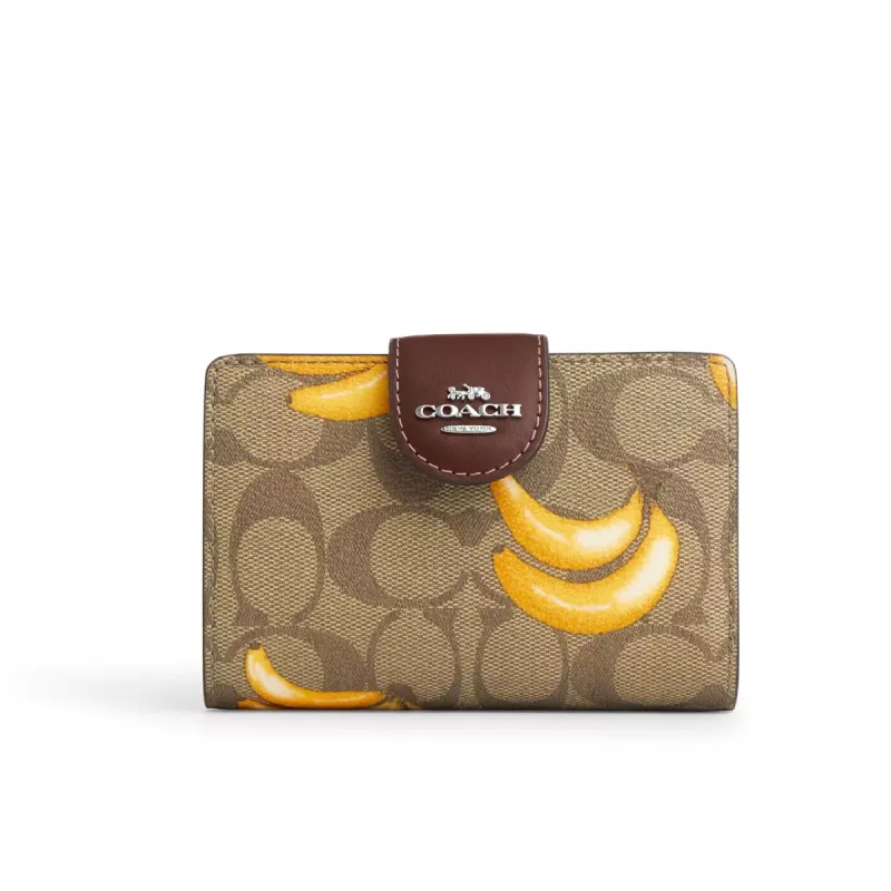 安心の国内発送♪セール☆上品でお洒落COACH☆Snap Wallet Coach Snap Wallet In Signature Canvas With Rose Print | Parallel