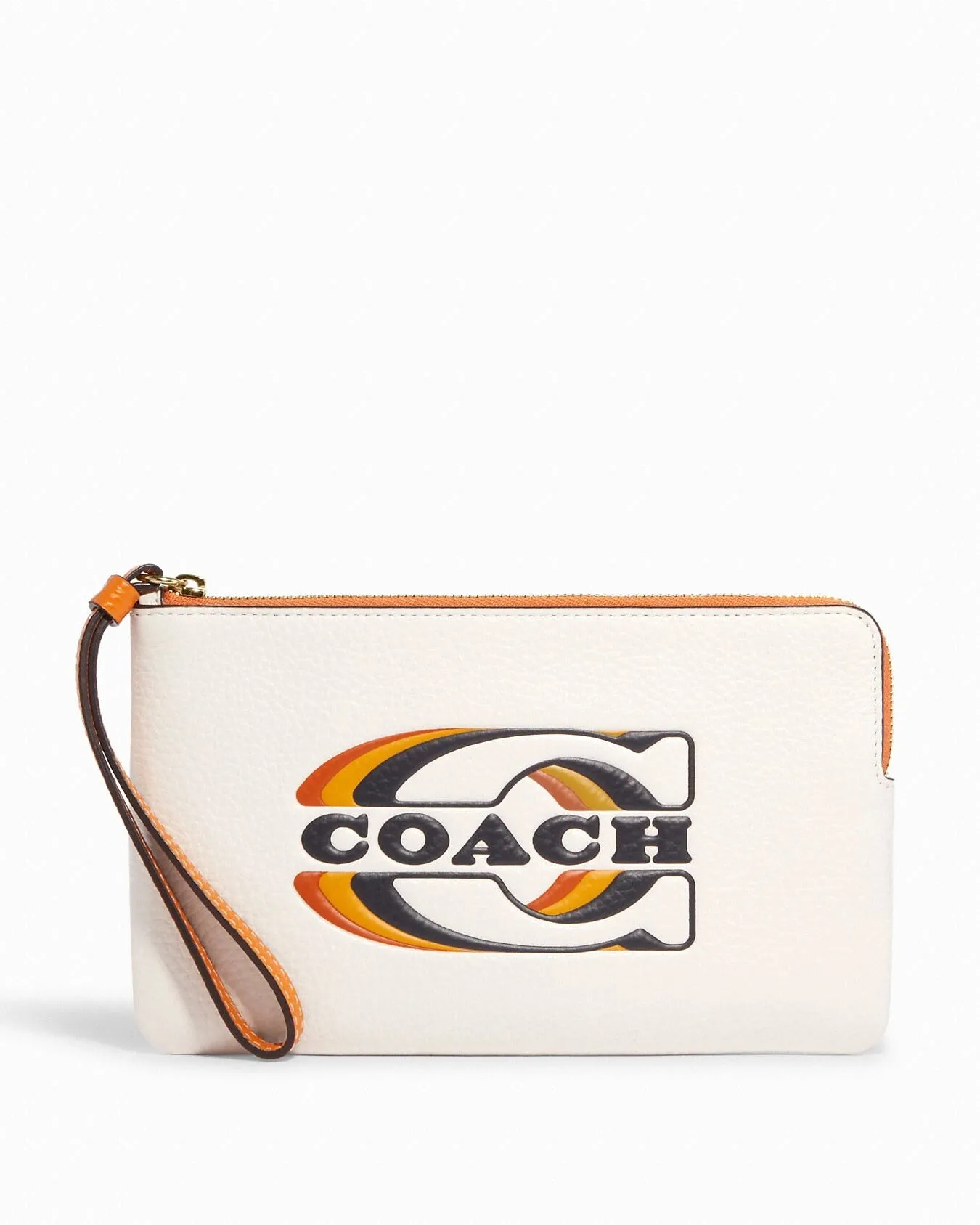 Coach Women's Large Corner Zip Wristlet With Coach Stamp sold by Ruumur