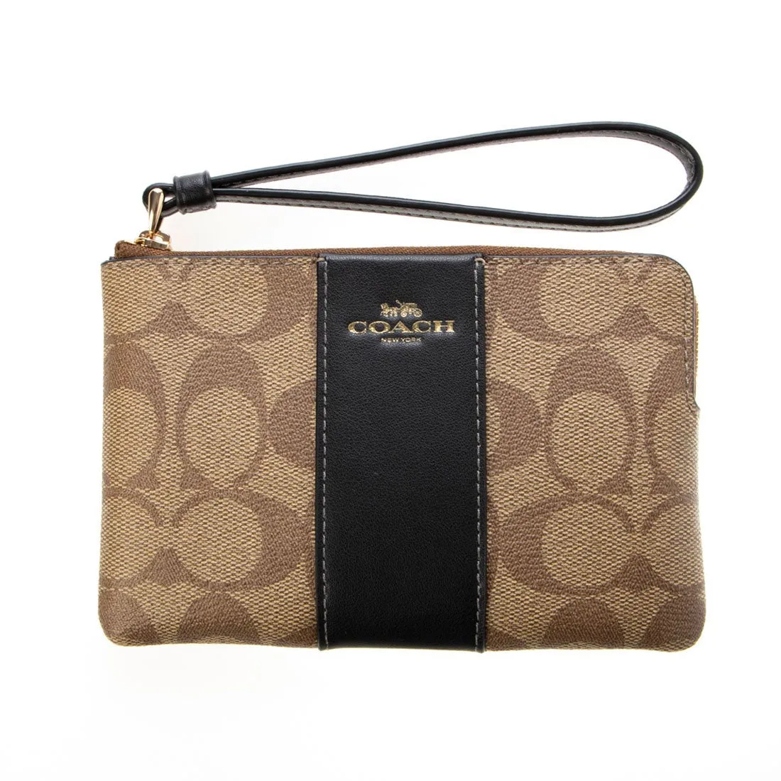 Coach Women's Corner Zip Wristlet In Signature Canvas sold by Ruumur