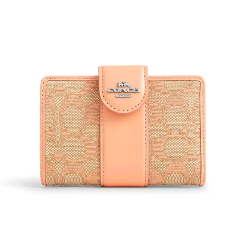 Coach Women's Medium Corner Zip Wallet In Signature Jacquard sold by Ruumur