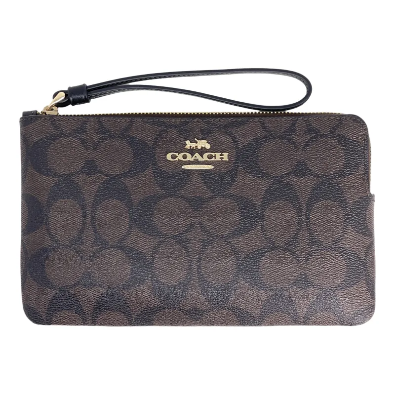 Coach Women's Large Corner Zip Wristlet In Signature Canvas sold by Ruumur