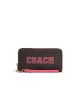 Coach Women's Long Zip Around Wallet In Signature Canvas With Varsity Motif sold by Ruumur