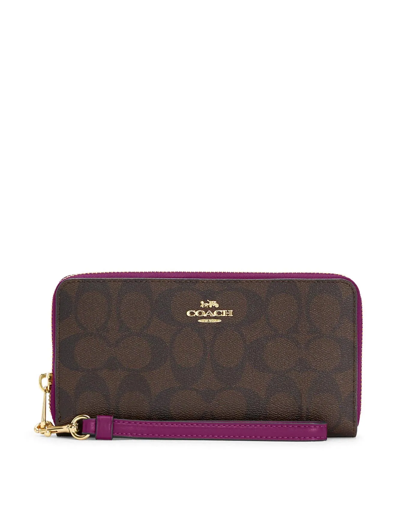 Coach Women's Long Zip Around Wallet In Signature Canvas sold by Ruumur