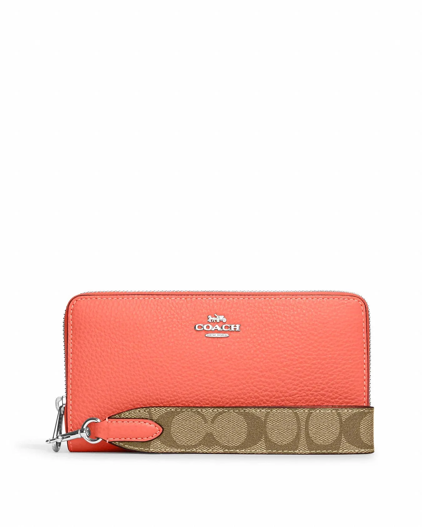 Coach Women's Long Zip Around Wallet With Signature Canvas sold by Ruumur