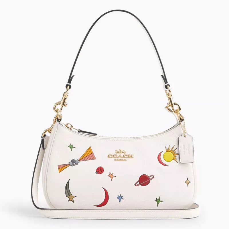 Coach Women's Coach X Observed By Us Teri Shoulder Bag In Leather With Print sold by Ruumur