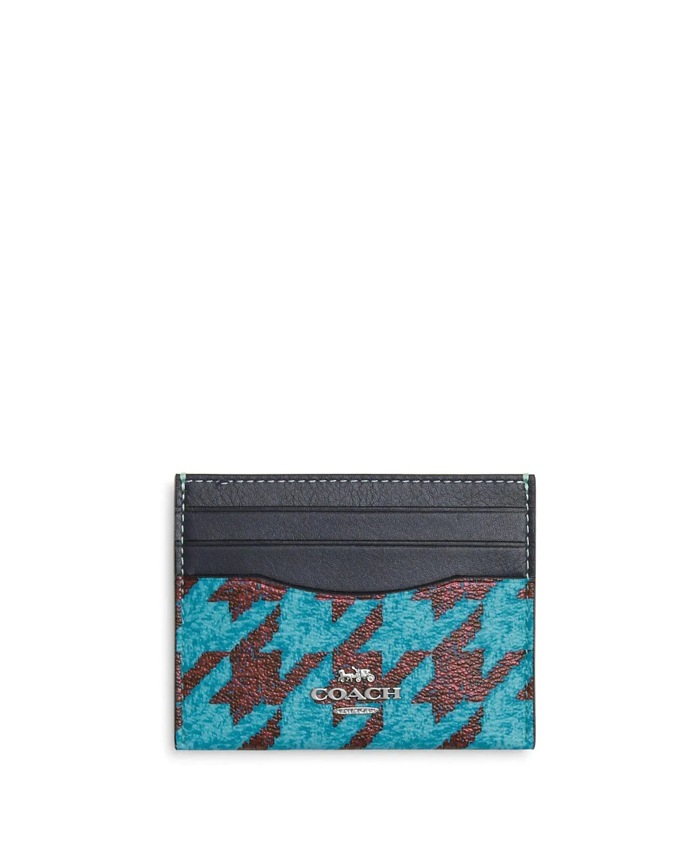 Coach Women's Slim Id Card Case With Houndstooth Print sold by Ruumur