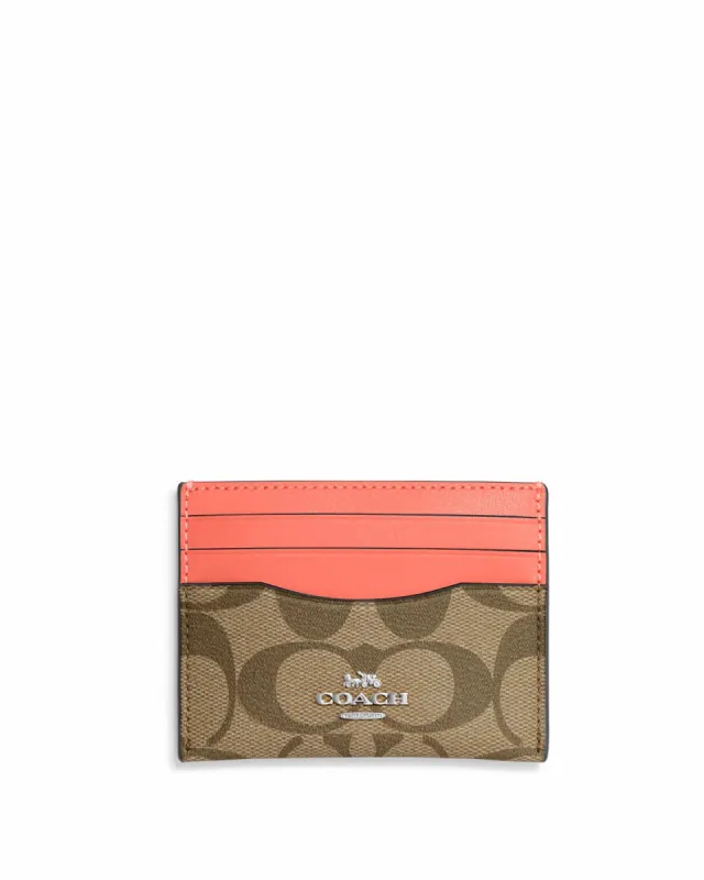 Coach Women's Slim Id Card Case In Signature Canvas sold by Ruumur