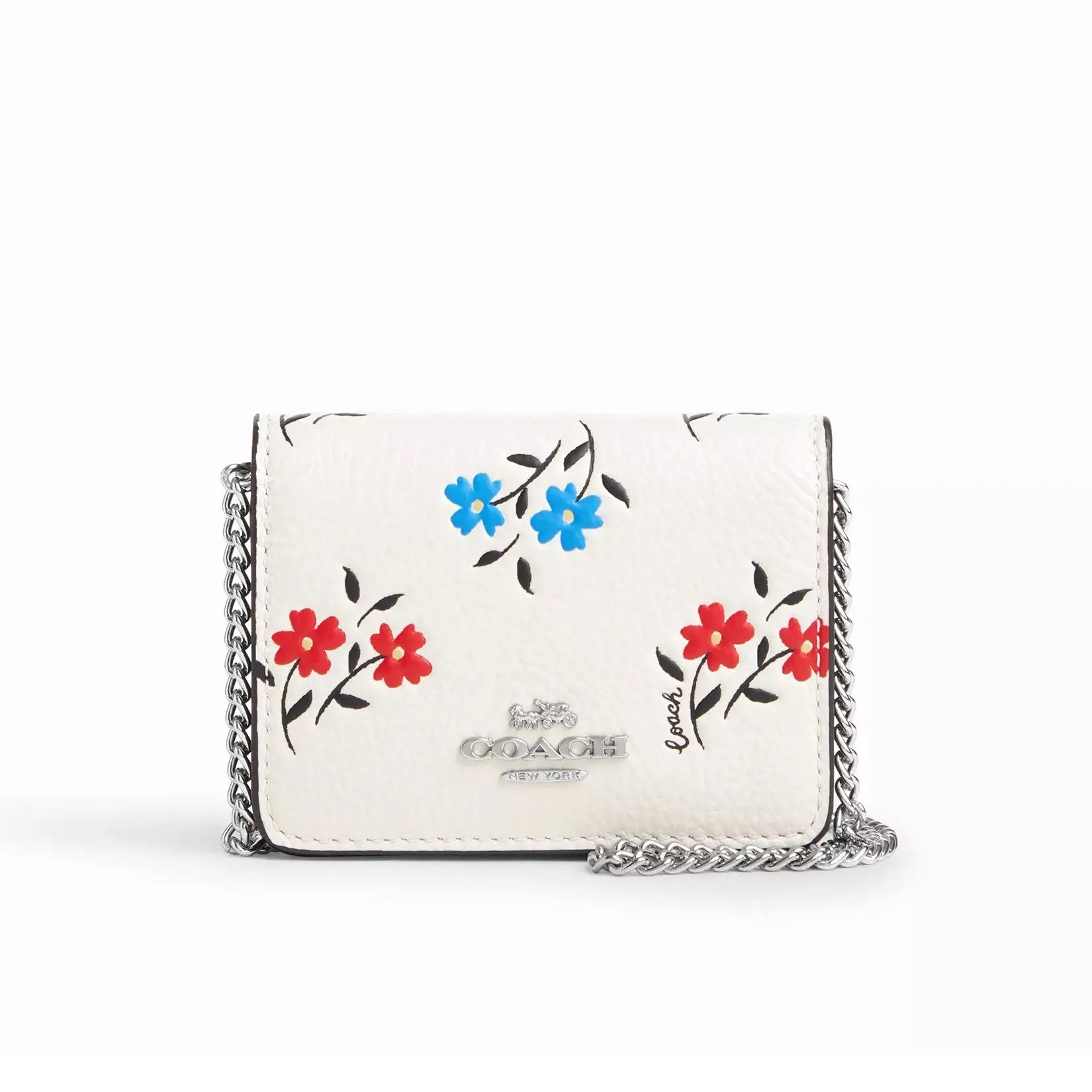 Coach Women's Mini Wallet On A Chain With Floral Print sold by Ruumur