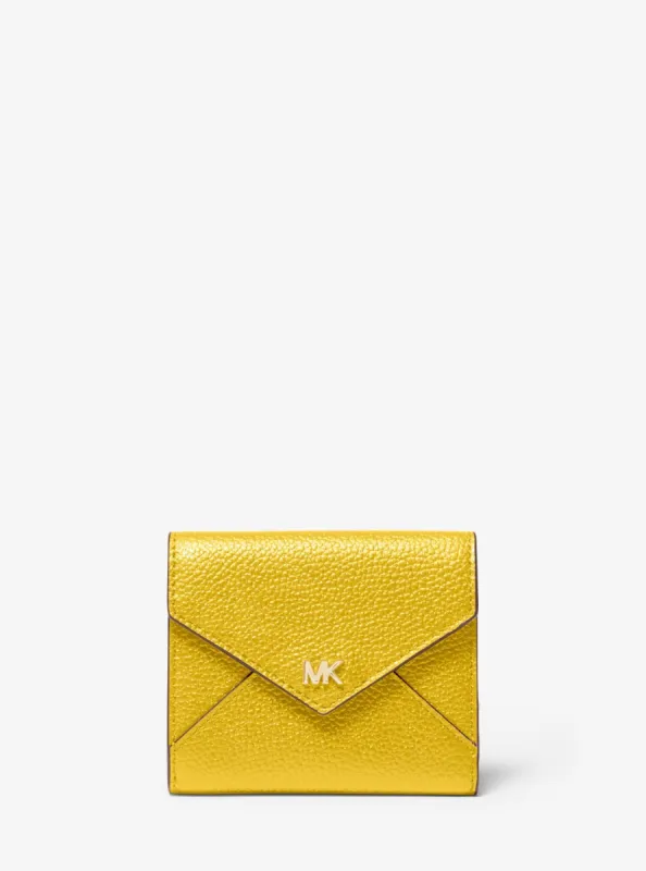 Michael Kors Women's Medium Pebbled Leather Envelope Wallet sold by Ruumur