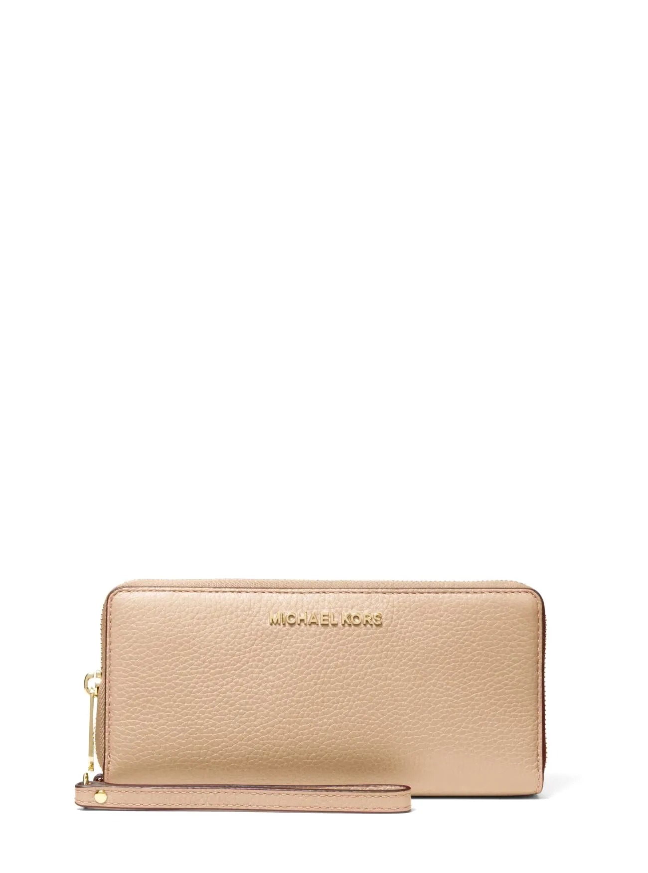 Michael Kors Women's Jet Set Travel Large Pebbled Leather Wristlet sold by Ruumur