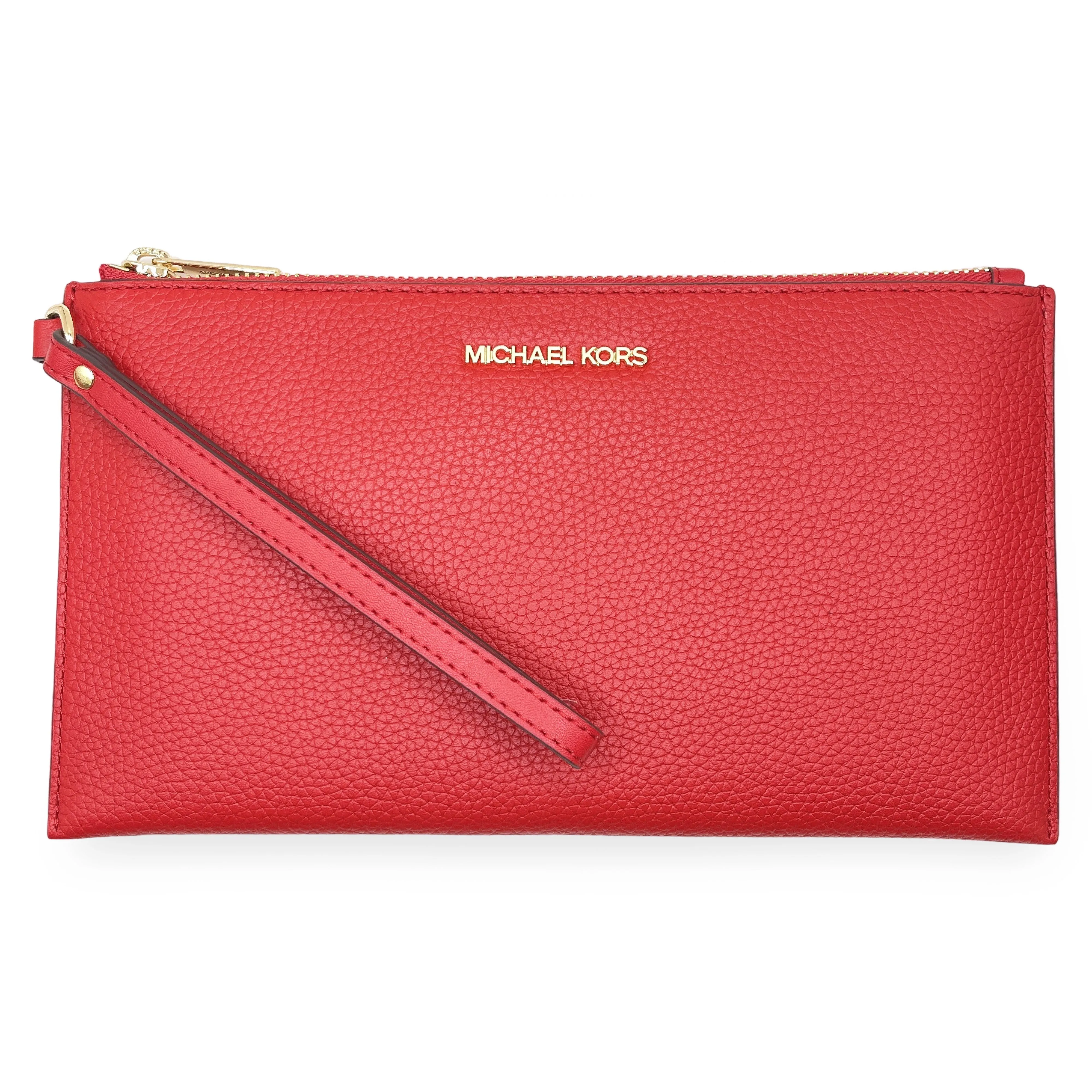 Michael Kors Women's Jet Set Travel Large Top Zip Pebbled Leather Wristlet Pouch sold by Ruumur product image thumbnail 3