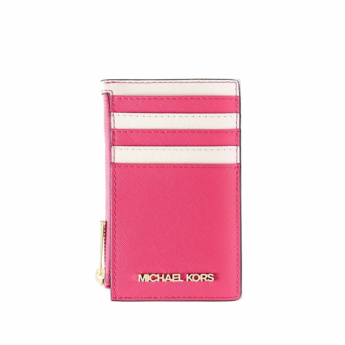 Michael Kors Women's Jet Set Travel Two-Tone Medium Top Zip Card Case sold by Ruumur product image thumbnail 3