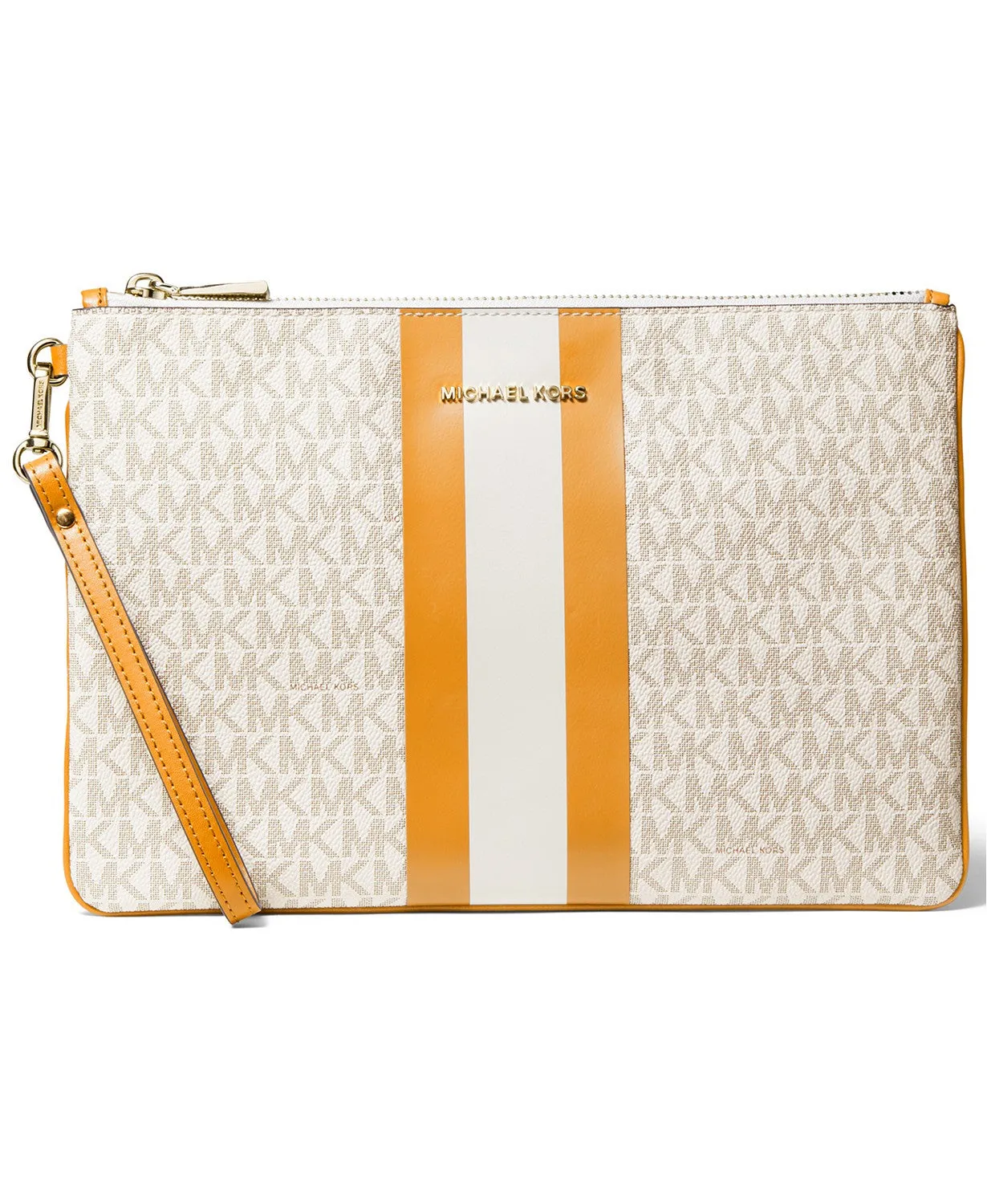 Michael Kors Women's Jet Set Signature Large Zip Pouch sold by Ruumur