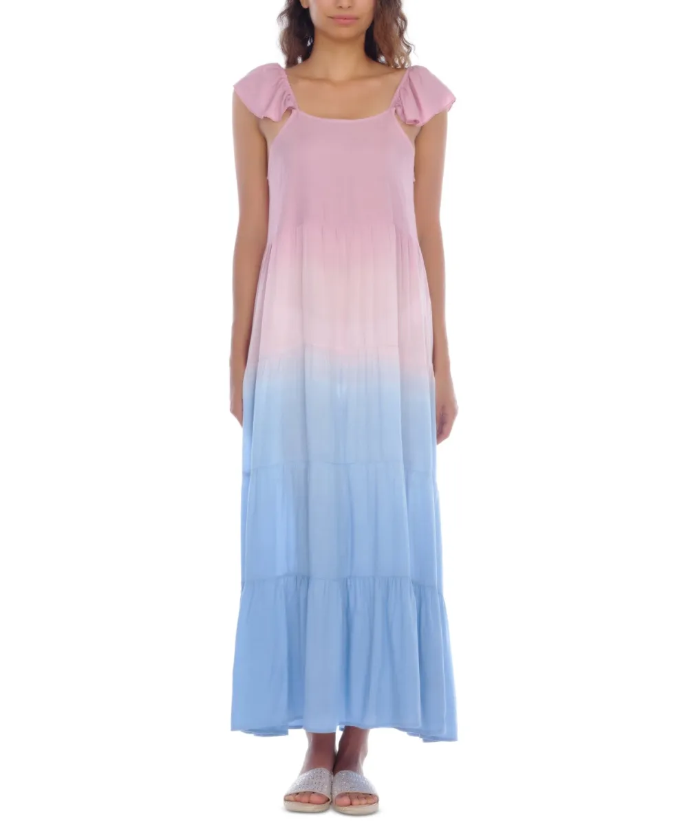 Raviya Women's Ombre Maxi Coverup Dress Swimsuit Pink Size S sold by Ruumur