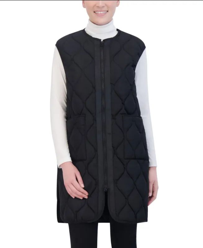 Hudson Jeans Women's Onion Quilted Vest With Nylon Twill Taping made by Ruumur