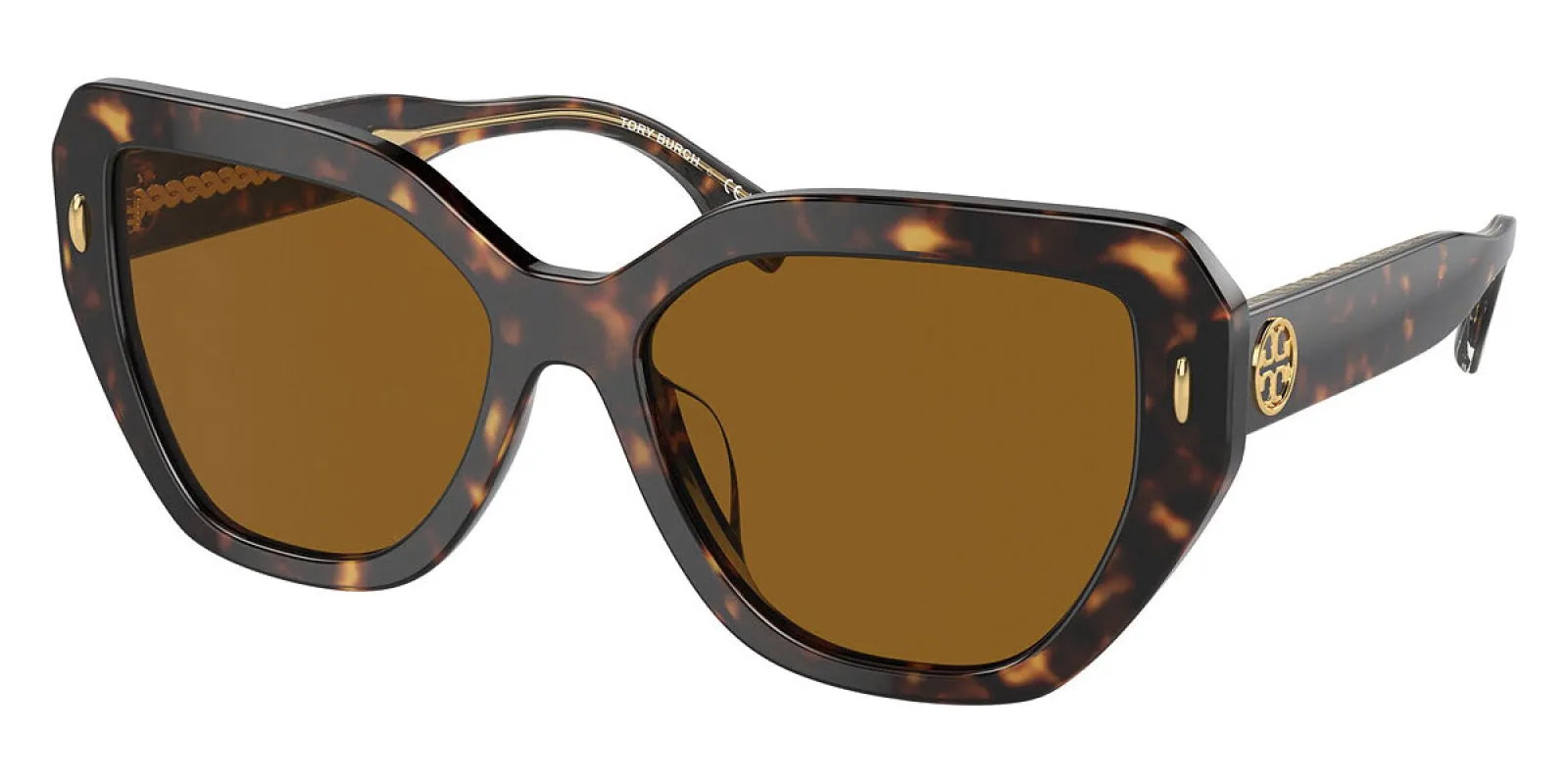 Tory Burch Women's 57mm Dark Tortoise Polarized Sunglasses TY7194F-172883-57 sold by Ruumur
