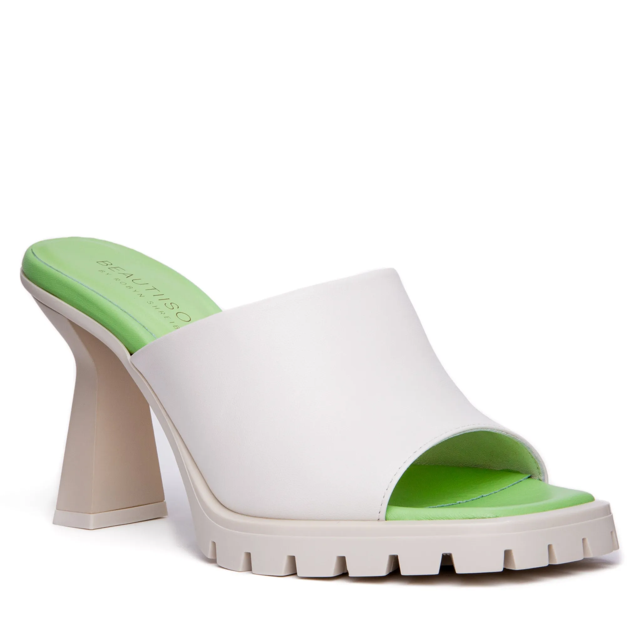 Amy Off-White Leather Sandal sold by Ruumur
