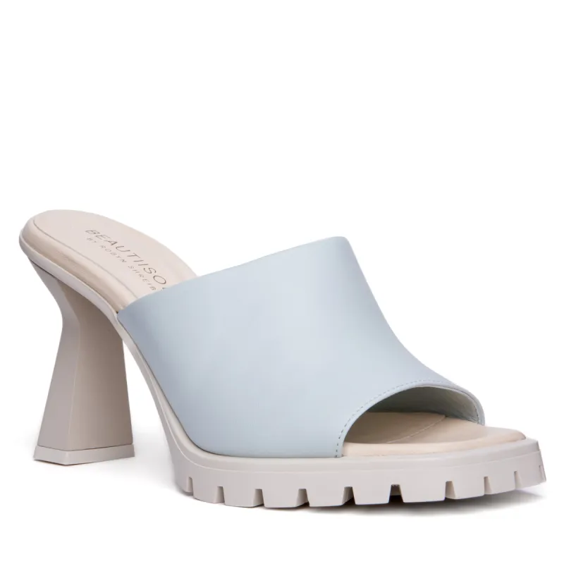 Amy Blue Leather Sandal sold by Ruumur