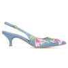 Cancun Blue Floral Printed Leather sold by Ruumur