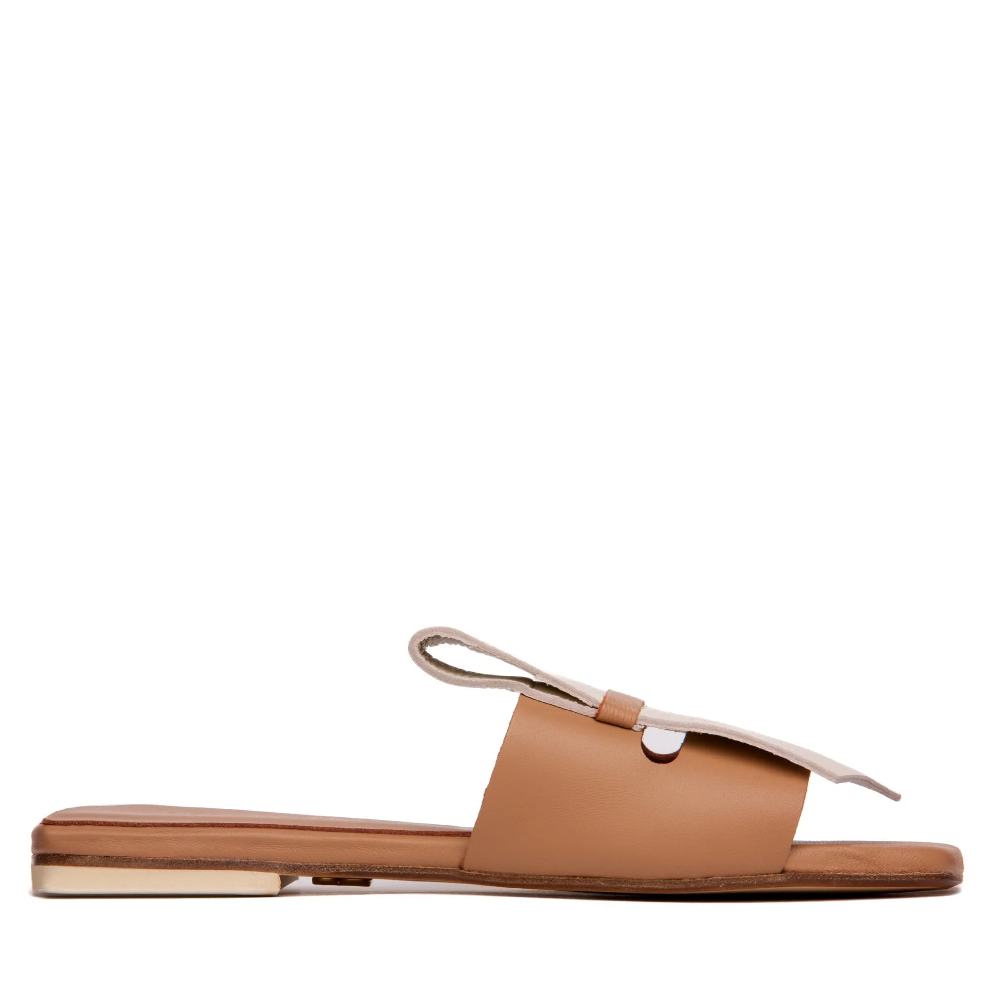 Sandra Soft Leather Flat Sandal sold by Ruumur