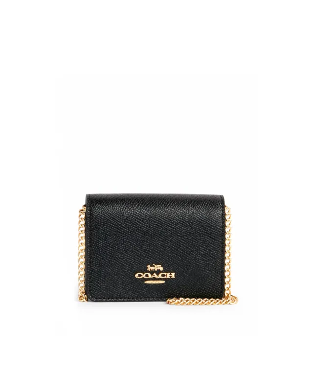 Coach Women's Black Mini Wallet On A Chain sold by Ruumur