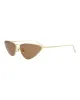 Saint Laurent Cat Eye-Frame Metal Sunglasses sold by Ruumur