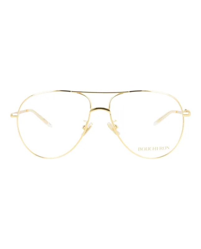 Boucheron Aviator-Style Metal Optical Frames sold by Ruumur