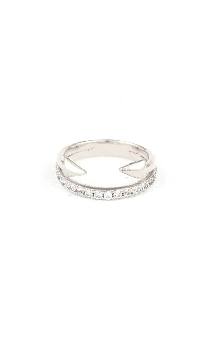 Arrow and CZ Mixed Band Ring sold by Ruumur product image thumbnail 2