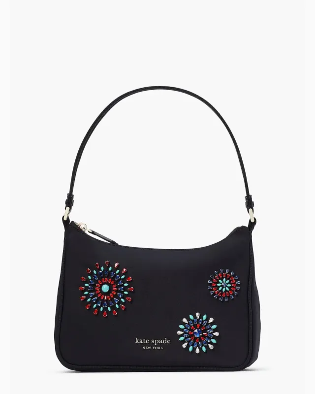Kate Spade Women's The Little Better Sam Fireworks Embellished Nylon Small Shoulder Bag made by Ruumur