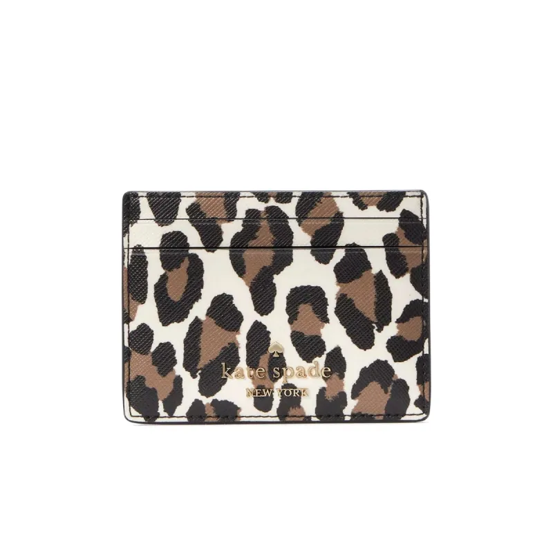 折りたたみ財布 Kate Spade Madison Spotted Leopard Medium Compact Wallet Madison Spotted Leopard Medium Compact Bifold Wallet | Kate