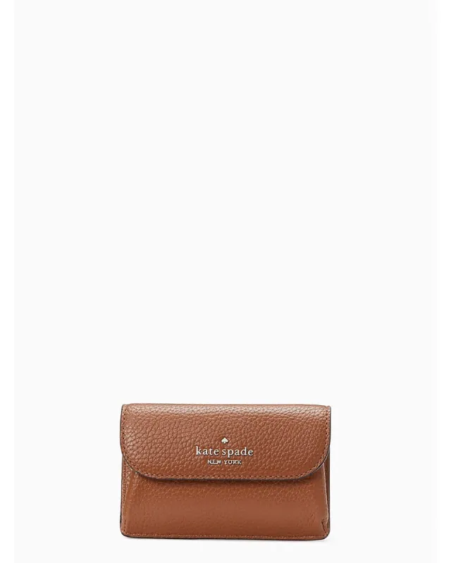 Kate Spade Women's Dumpling Pebbled Leather Small Flap Card Holder sold by Ruumur